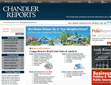 Tablet Screenshot of chandlerreports.com